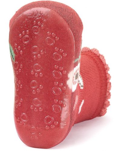 Детски чорапи със силиконова подметка Sterntaler - С магаренце, 23/24, 2-3 години, червени - 3