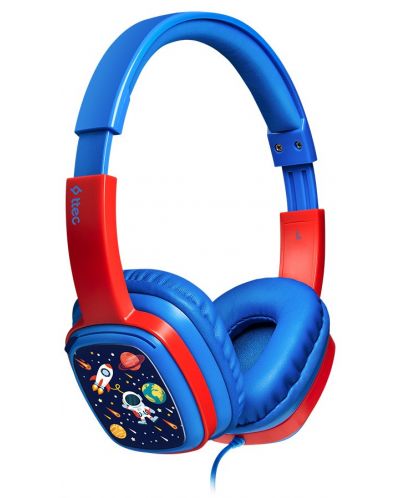 Детски слушалки ttec - SoundBuddy, сини/червени - 2