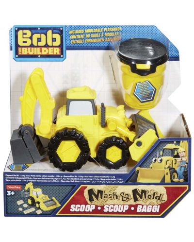 Детска играчка Fisher Price Bob The Builder - Mash & Mold Sand, Scoop - 1