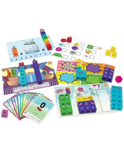 Детски математически комплект Learning Resources - Кубчета за сглобяване, от 1 до 10 - 3