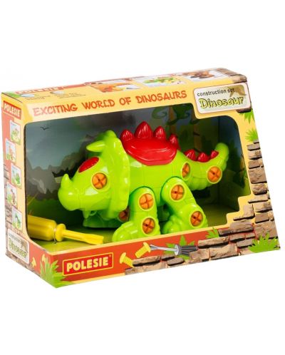 Детски конструктор Polesie Toys -  Динозавър Трицератопс  - 1