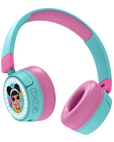 Детски слушалки OTL Technologies - L.O.L. Surprise!, безжични, сини/розови - 3