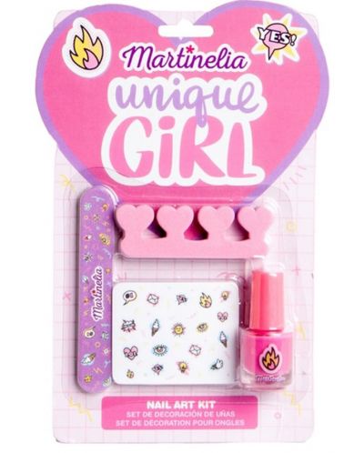 Детски комплект за педикюр Martinelia - Unique Girl - 1