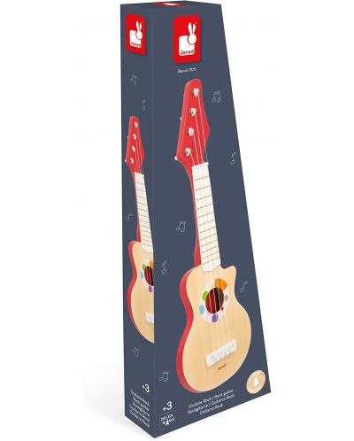 Детска електрическа китара Janod - Confetti, дървена - 6