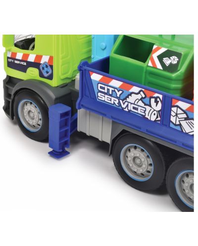 Детска играчка Dickie Toys - Камион за рециклиране на отпадъци, със звуци и светлини - 6