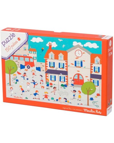 Детски пъзел Moulin Roty - Playtime, 150 части