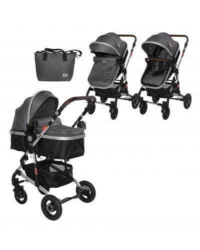 Детска количка Lorelli - Alba Premium, Steel Grey - 1