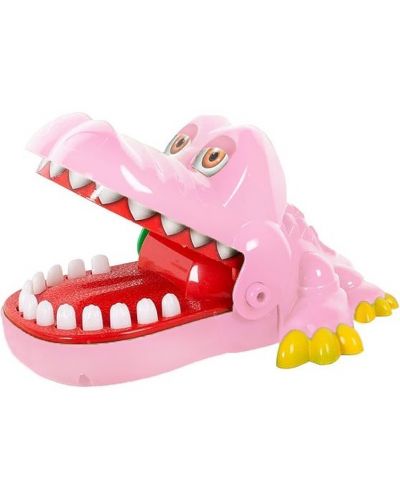 Детска игра Raya Toys - Приключение с крокодил, розов - 1
