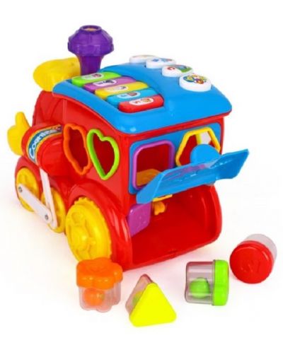 Детска играчка Hola Toys - Музикално сортер влакче - 4
