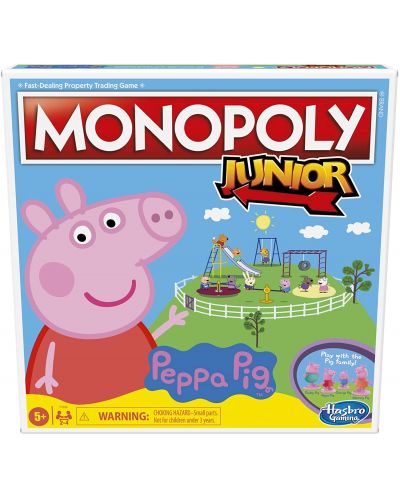 Детска настолна игра Hasbro Monopoly Junior - Peppa Pig - 1