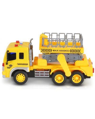 Детска играчка Moni Toys - Камион с вишка, 1:16 - 2