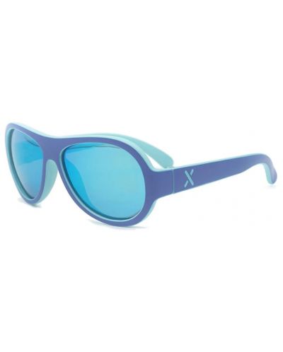 Детски слънчеви очила Maximo - Round, сини - 1