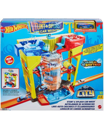 Детска играчка Mattel Hot Wheels Colour Shifters - Автомивка - 7