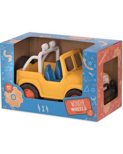 Детска играчка Battat Wonder Wheels - Мини джип 4 x 4, жълт - 5