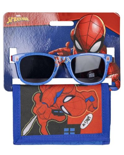 Детски комплект Cerda - Портмоне и слънчеви очила, Spiderman - 1
