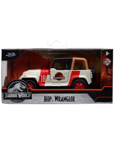 Детска играчка Jada Toys - Кола Jeep Wrangler, Jurassic Park, 1:32 - 1