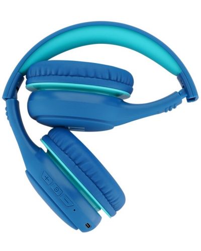 Детски слушалки PowerLocus - Louise&Mann K1 Kids, безжични, сини - 8