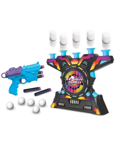 Детска игра Ambassador - Електронна въздушна мишена с топчета и бластер - 3