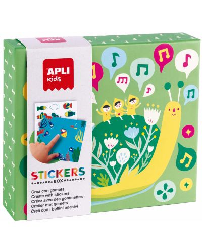 Детска игра със стикери Apli - Мъничета - 1