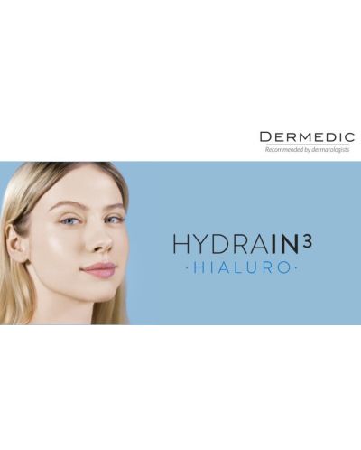 Dermedic Hydrain3 Hialuro Кремообразен почистващ гел за лице, 200 ml - 2