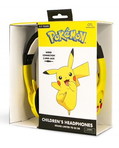 Детски слушалки OTL Technologies - Pikacku rubber ears, жълти - 7