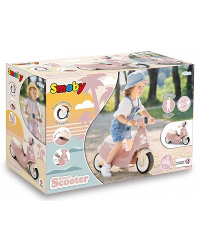 Детски скутер за бутане Smoby - Розов - 6