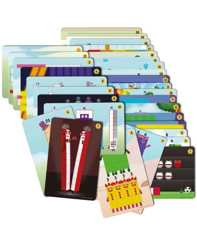 Детски математически комплект Learning Resources - Кубчета за сглобяване, от 11 до 20 - 5