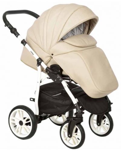 Комбинирана детска количка 2в1 Baby Giggle - Indigo Special, бежова - 3