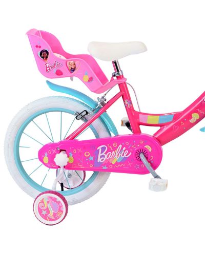 Детски велосипед с помощни колела E&L cycles - Barbie, 16'' - 6