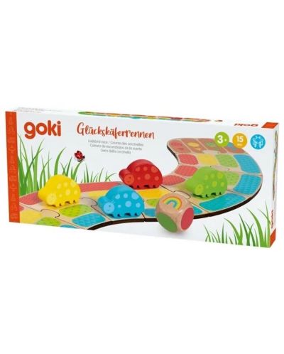 Детска състезателна игра със зарове Goki - Калинки - 2