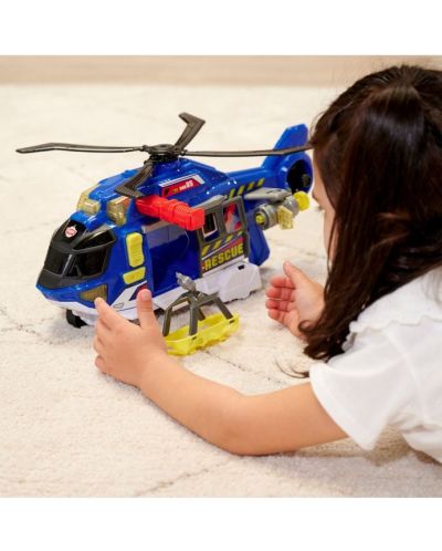 Детска играчка Dickie Toys - Спасителен хеликоптер, със звуци и светлини - 8