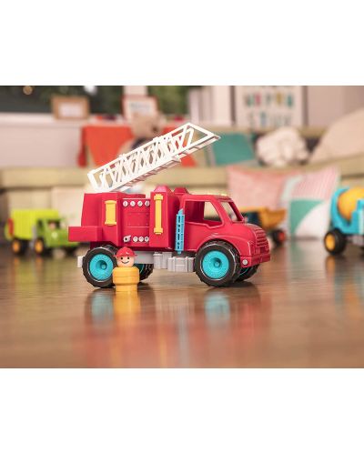 Детска играчка Battat - Пожарна кола - 7
