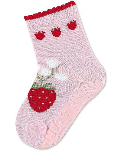 Детски чорапи със силикон Sterntaler - Ягодка, 21/22, 18-24 месеца - 2