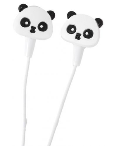 Детски слушалки с микрофон I-Total - Panda Collection 11083, бели - 3