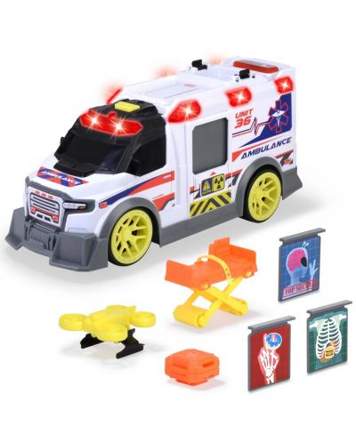 Детска играчка Dickie Toys - Линейка, със звуци и светлини - 3