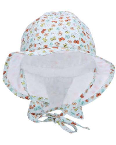 Детска лятна шапка с UV 50+ защита Sterntaler - С пеперудки, 43 cm, 5-6 месеца - 2