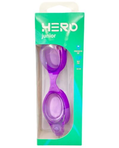 Детски очила за плуване HERO - Kido, лилави - 4