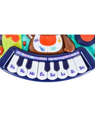 Детска играчка Hola Toys - Мини пиано с микрофон, DJ Monkey - 3