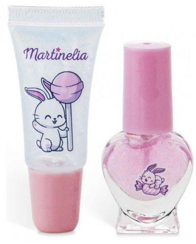 Детски козметичен комплект Martinelia - Yummy, лак за нокти и гланц - 2