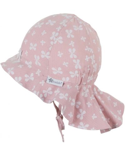 Детска лятна шапка с UV 50+ защита Sterntaler - С цветя, 49 cm, 12-18 месеца - 2