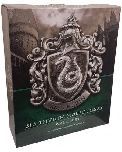 Декорация за стена The Noble Collection Movies: Harry Potter - Slytherin School Crest - 2
