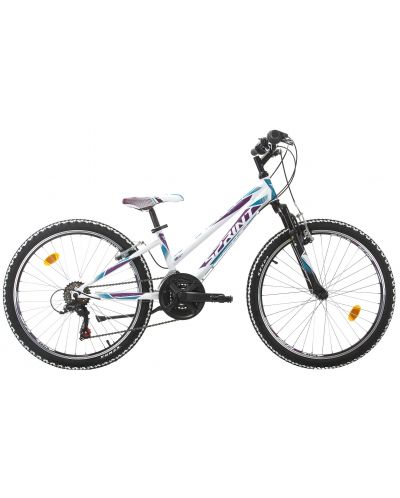 Велосипед със скорости SPRINT - Calypso, 24", 292 mm, бял - 1