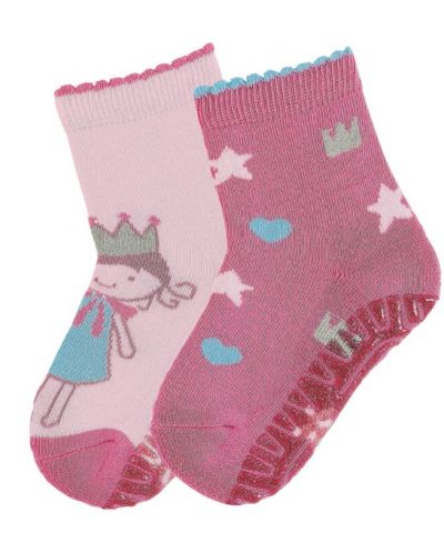 Детски чорапи със силиконова подметка Sterntaler - 25/26, 3-4 години, 2 чифта - 1