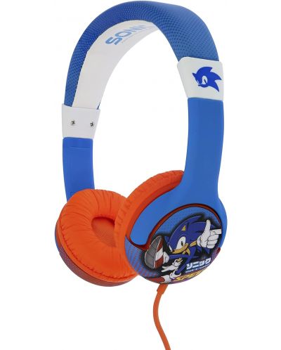Детски слушалки OTL Technologies - Sonic, сини/червени - 1