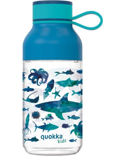 Детска бутилка за вода Quokka Kids - Ice, Sea Animals, 430 ml - 1