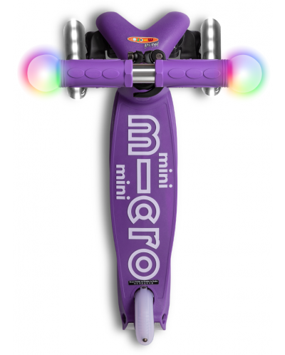 Детска тротинетка Micro - Mini Deluxe Magic LED, Purple - 6