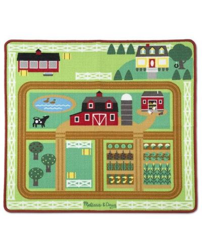 Детско килимче за игра Melissa & Doug - Ферма - 1
