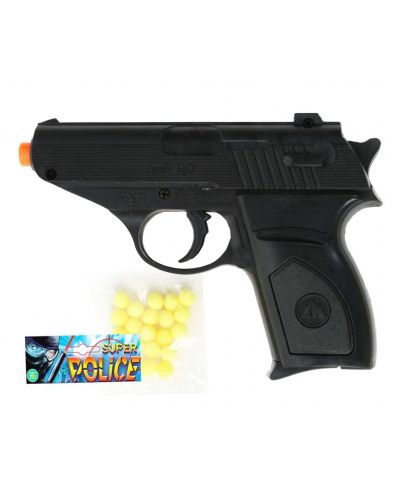 Детска играчка Airsoft - Механичен пистолет, 13 cm