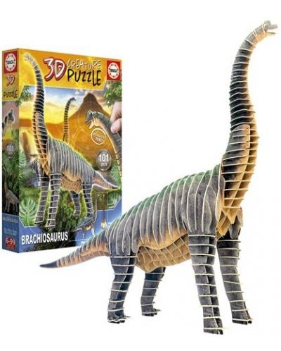Детски 3D пъзел Educa от 101 части - Брахиозаври - 2