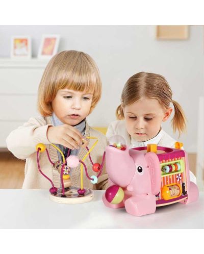 Детска играчка 5 в 1 Top Bright - Activity Elephant, розова - 5